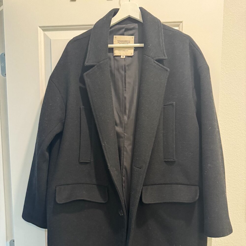 Halbkreis Single Breasted Loose fit Coat - Indie Korean Fashion Brand